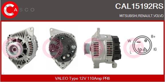 Casco CAL15192RS - Alternator furqanavto.az