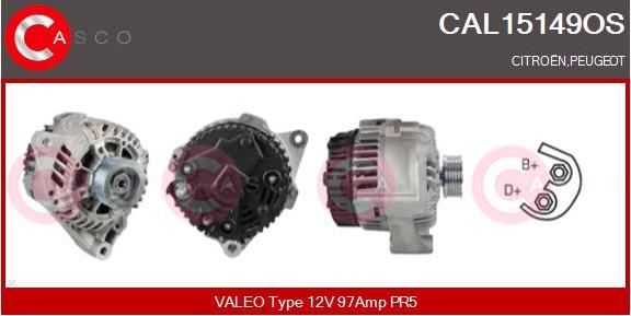 Casco CAL15149OS - Alternator furqanavto.az