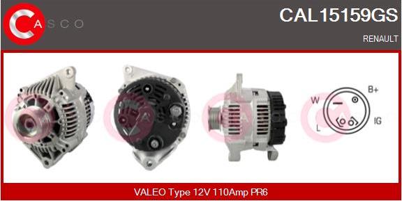 Casco CAL15159GS - Alternator furqanavto.az