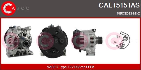 Casco CAL15151AS - Alternator furqanavto.az