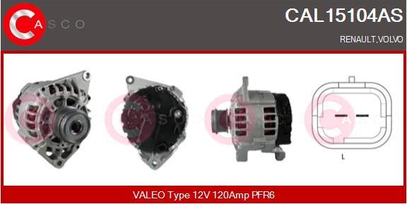 Casco CAL15104AS - Alternator furqanavto.az
