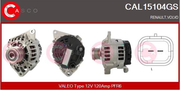 Casco CAL15104GS - Alternator furqanavto.az