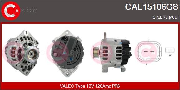 Casco CAL15106GS - Alternator furqanavto.az