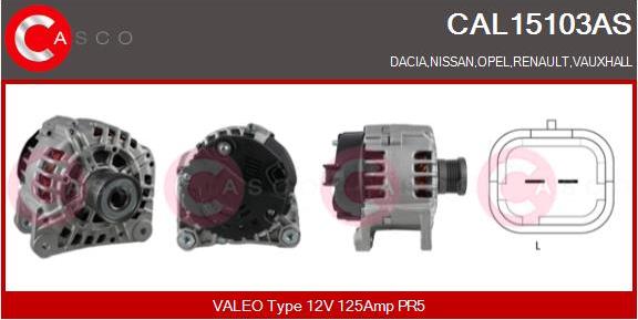 Casco CAL15103AS - Alternator furqanavto.az