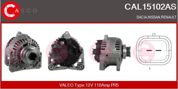 Casco CAL15102AS - Alternator furqanavto.az