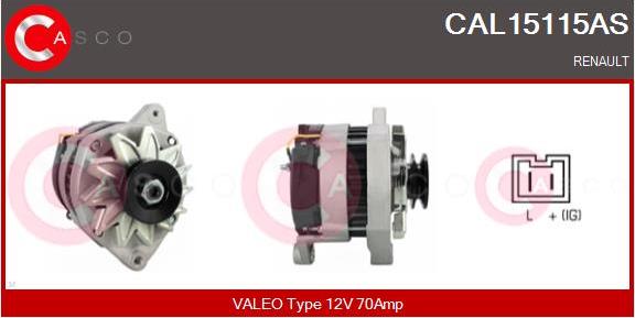 Casco CAL15115AS - Alternator furqanavto.az