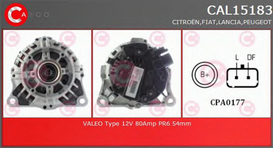 Casco CAL15183 - Alternator furqanavto.az