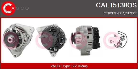 Casco CAL15138OS - Alternator furqanavto.az