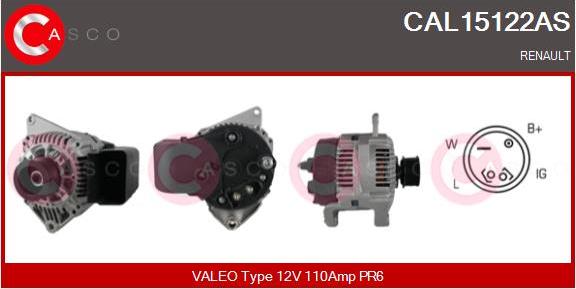 Casco CAL15122AS - Alternator furqanavto.az
