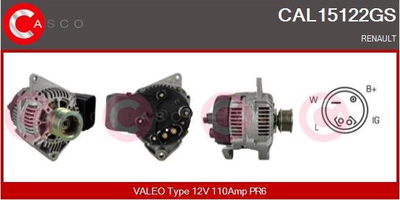 Casco CAL15122GS - Alternator furqanavto.az