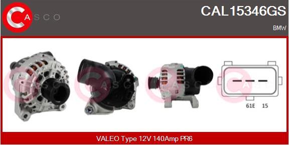 Casco CAL15346GS - Alternator furqanavto.az