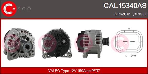 Casco CAL15340AS - Alternator furqanavto.az