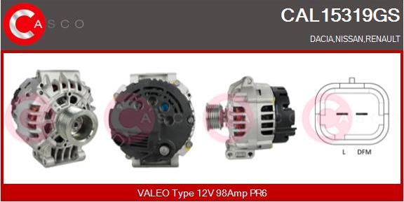 Casco CAL15319GS - Alternator furqanavto.az
