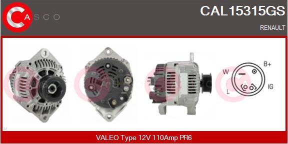 Casco CAL15315GS - Alternator furqanavto.az