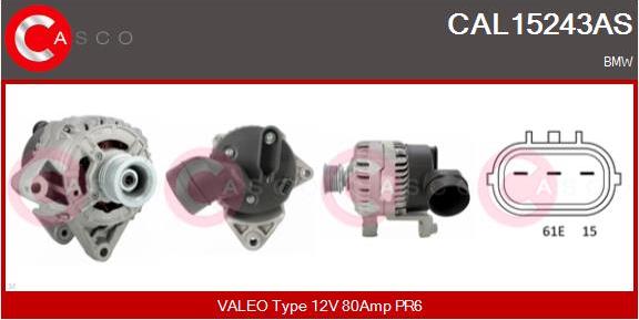 Casco CAL15243AS - Alternator furqanavto.az