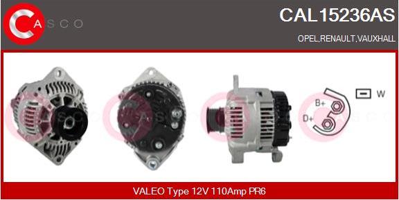 Casco CAL15236AS - Alternator furqanavto.az