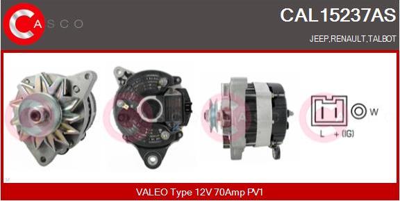 Casco CAL15237AS - Alternator furqanavto.az