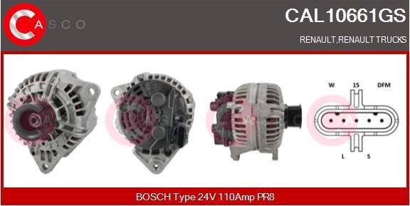 Casco CAL10661GS - Alternator furqanavto.az