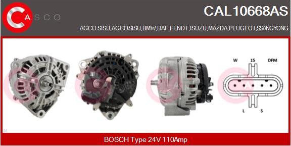 Casco CAL10668AS - Alternator furqanavto.az