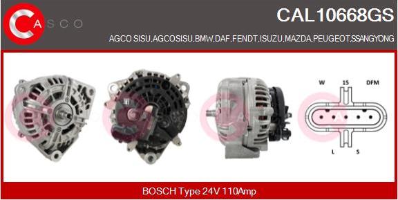 Casco CAL10668GS - Alternator furqanavto.az