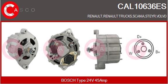 Casco CAL10636ES - Alternator furqanavto.az