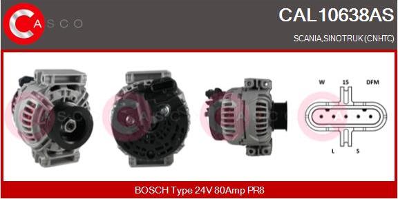 Casco CAL10638AS - Alternator furqanavto.az