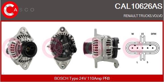 Casco CAL10626AS - Alternator furqanavto.az