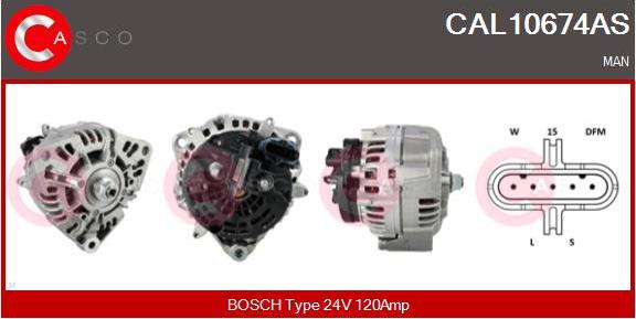 Casco CAL10674AS - Alternator furqanavto.az