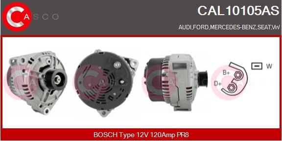 Casco CAL10105AS - Alternator furqanavto.az