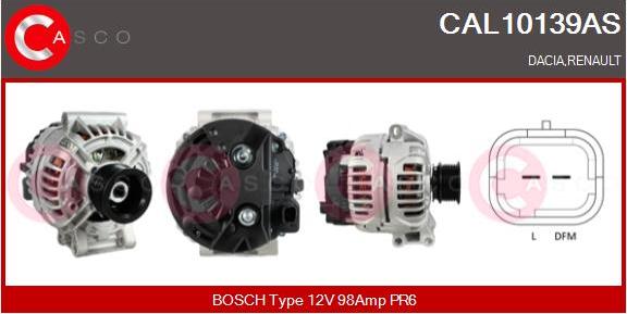 Casco CAL10139AS - Alternator furqanavto.az