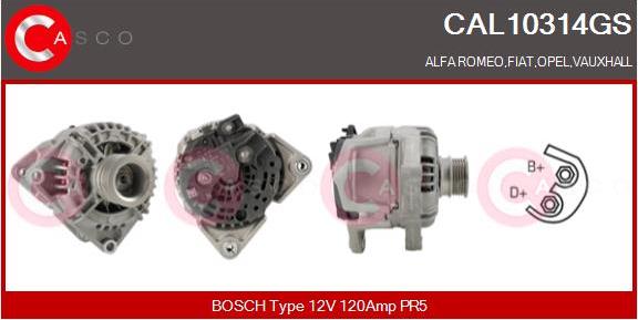 Casco CAL10314GS - Alternator furqanavto.az