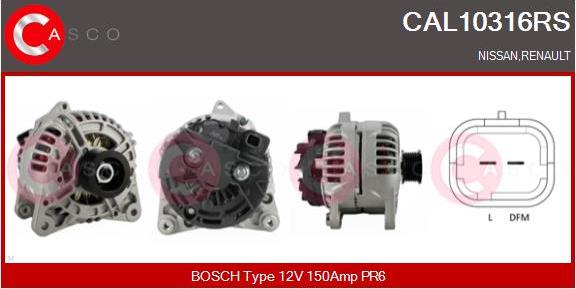 Casco CAL10316RS - Alternator furqanavto.az