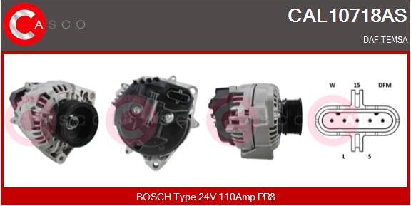 Casco CAL10718AS - Alternator furqanavto.az