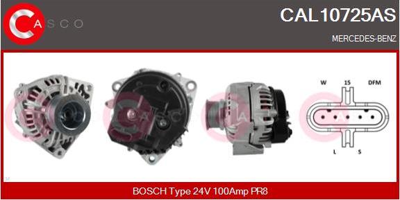 Casco CAL10725AS - Alternator furqanavto.az