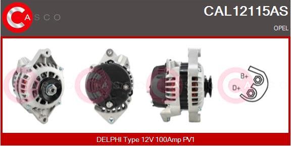 Casco CAL12115AS - Alternator furqanavto.az