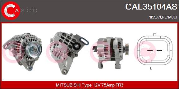 Casco CAL35104AS - Alternator furqanavto.az