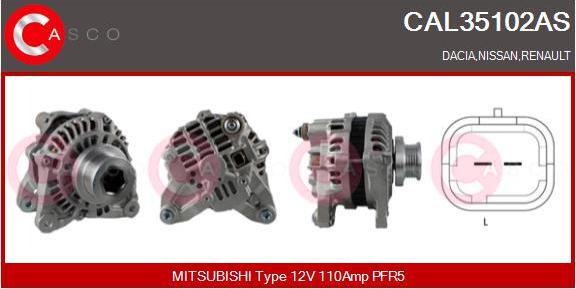 Casco CAL35102AS - Alternator furqanavto.az