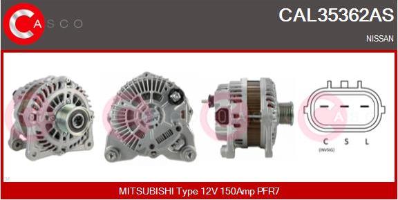 Casco CAL35362AS - Alternator furqanavto.az