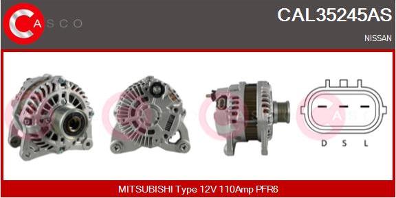 Casco CAL35245AS - Alternator furqanavto.az