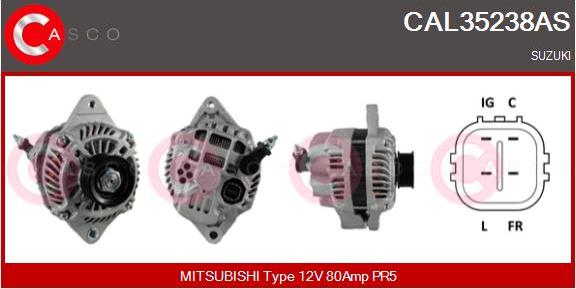 Casco CAL35238AS - Alternator furqanavto.az