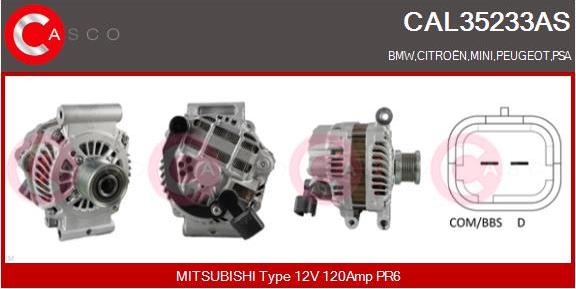 Casco CAL35233AS - Alternator furqanavto.az