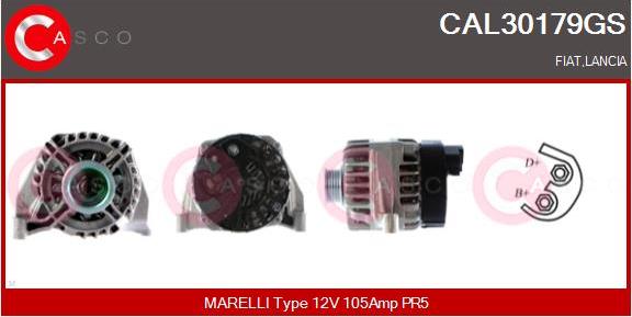 Casco CAL30179GS - Alternator furqanavto.az