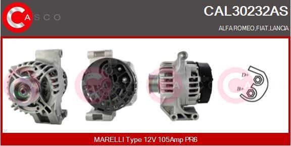 Casco CAL30232AS - Alternator furqanavto.az