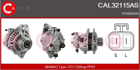 Casco CAL32115AS - Alternator furqanavto.az