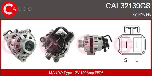 Casco CAL32139GS - Alternator furqanavto.az