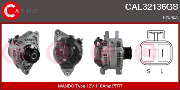 Casco CAL32136GS - Alternator furqanavto.az