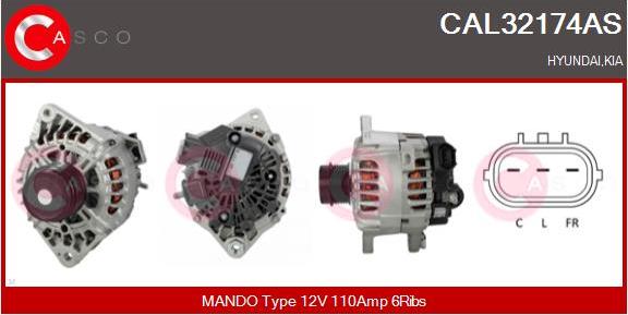 Casco CAL32174AS - Alternator furqanavto.az