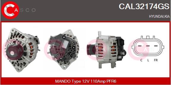 Casco CAL32174GS - Alternator furqanavto.az