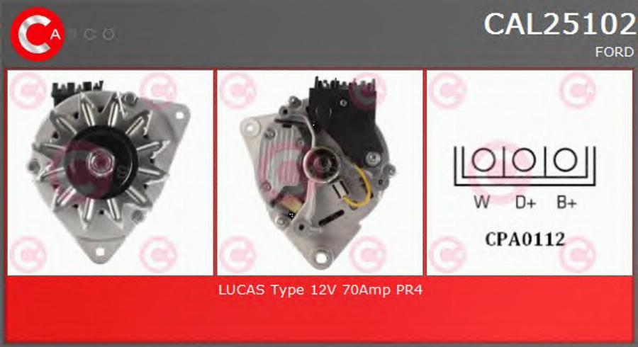 Casco CAL25102 - Alternator furqanavto.az