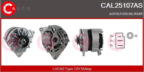 Casco CAL25107AS - Alternator furqanavto.az